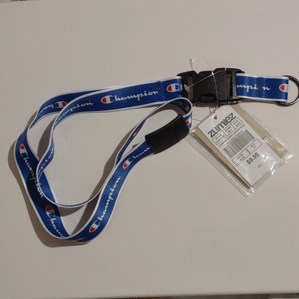 Brand New Champion script lanyard